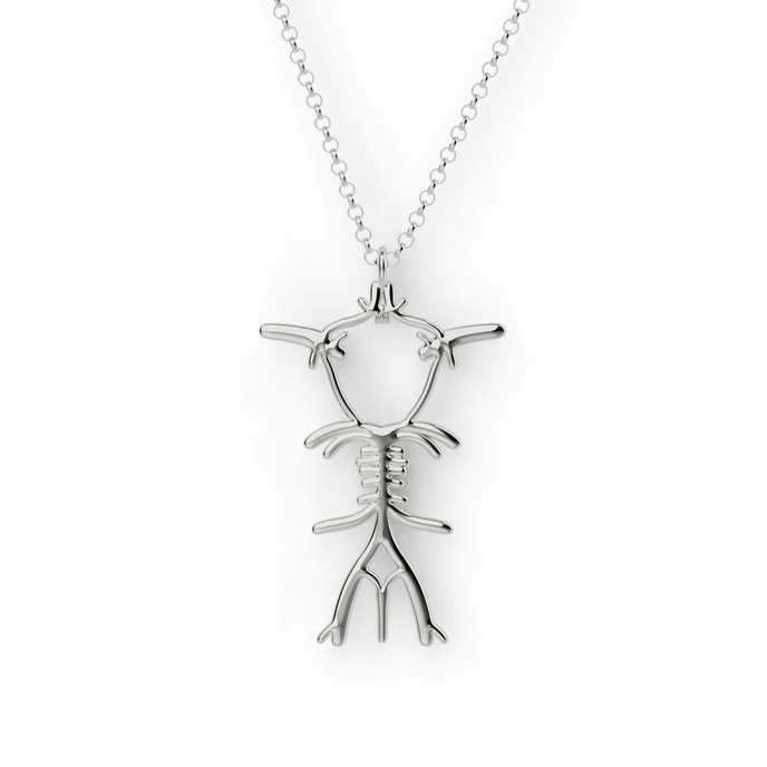 Circle of Willis Necklace in sterling silver - brain anatomy-inspired jewelry