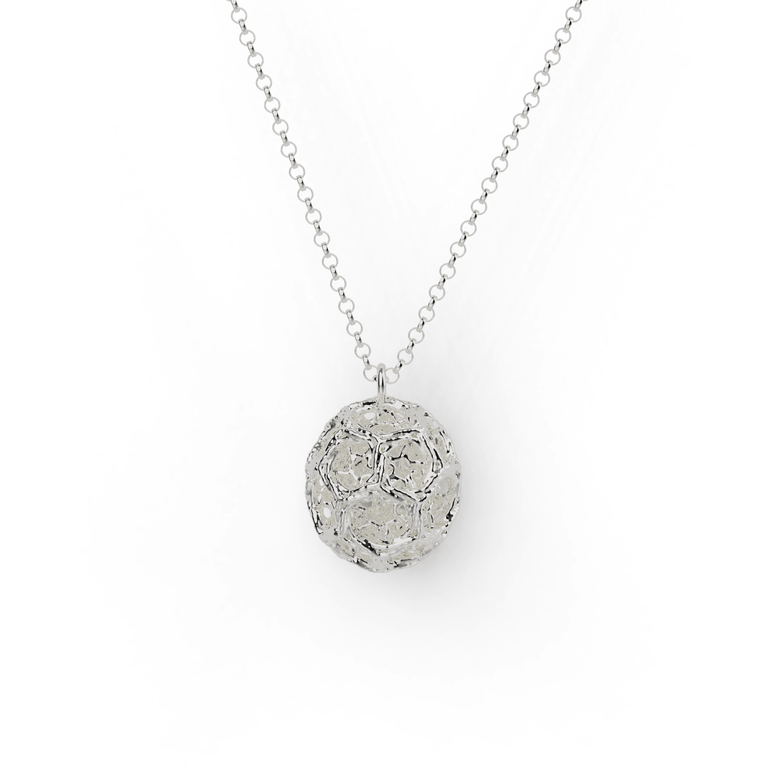 clathrin coated vesicle necklace | silver