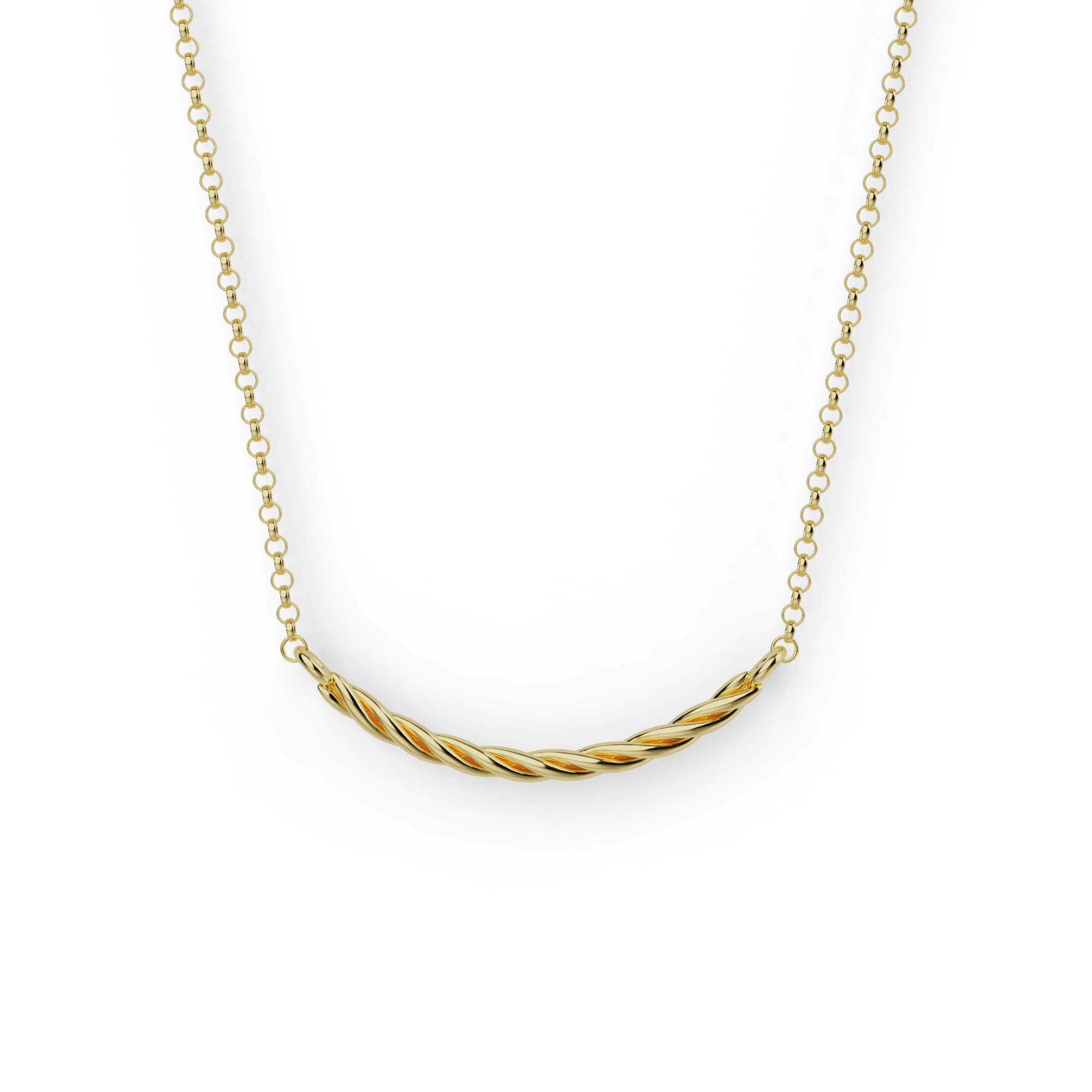 collagen necklace | gold vermeil