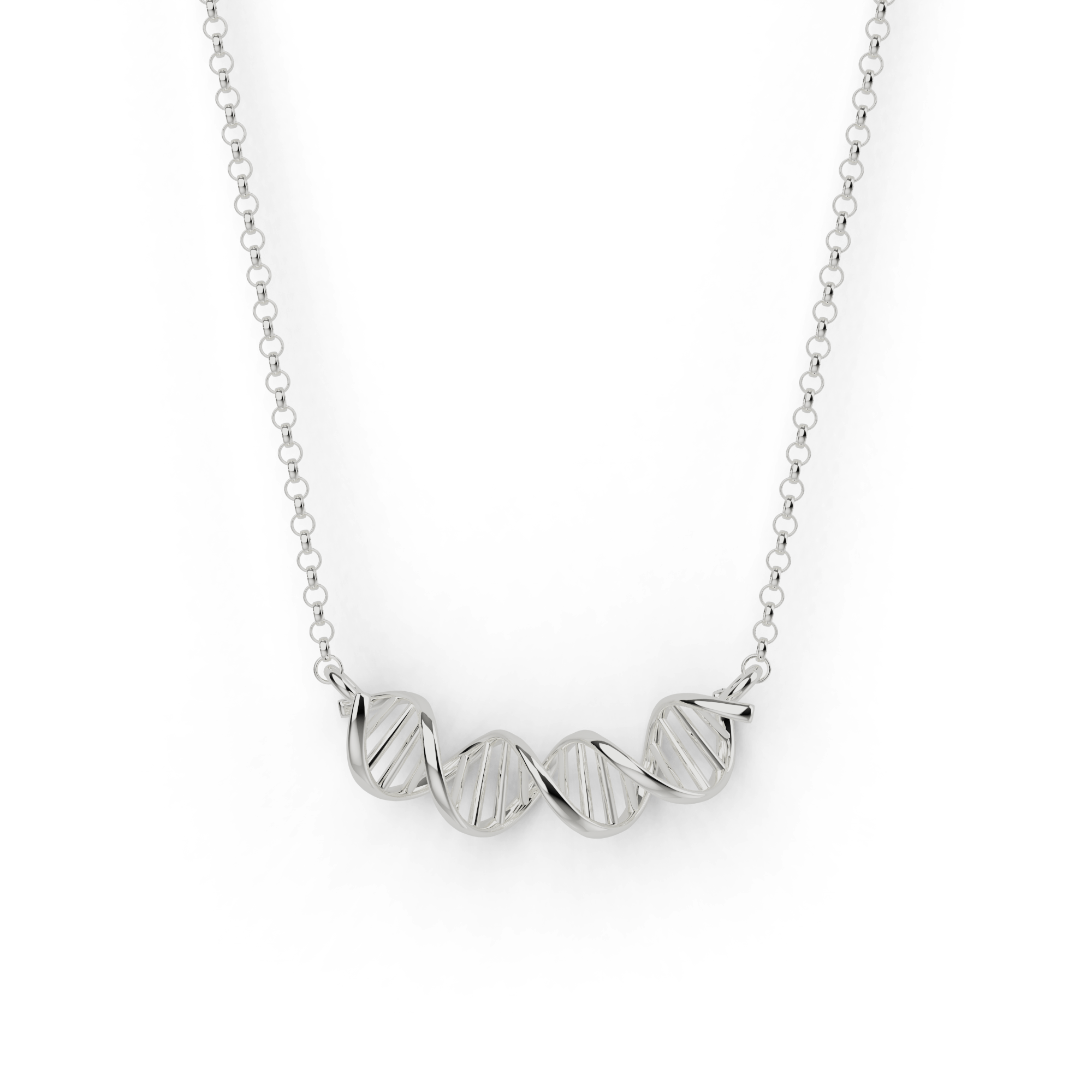DNA necklace H | silver