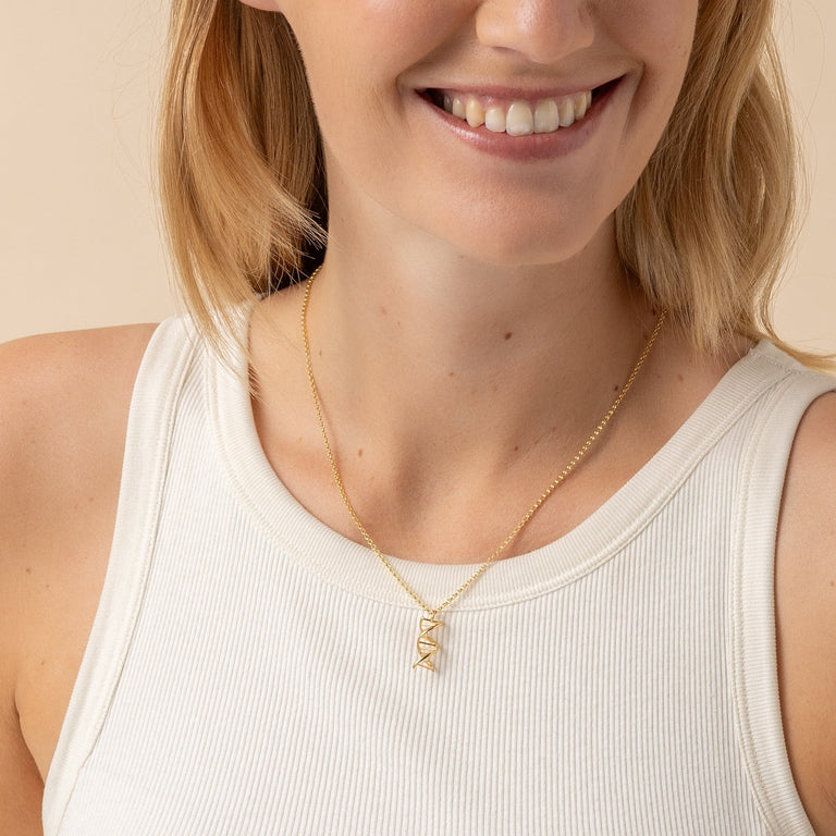 DNA necklace V | gold vermeil