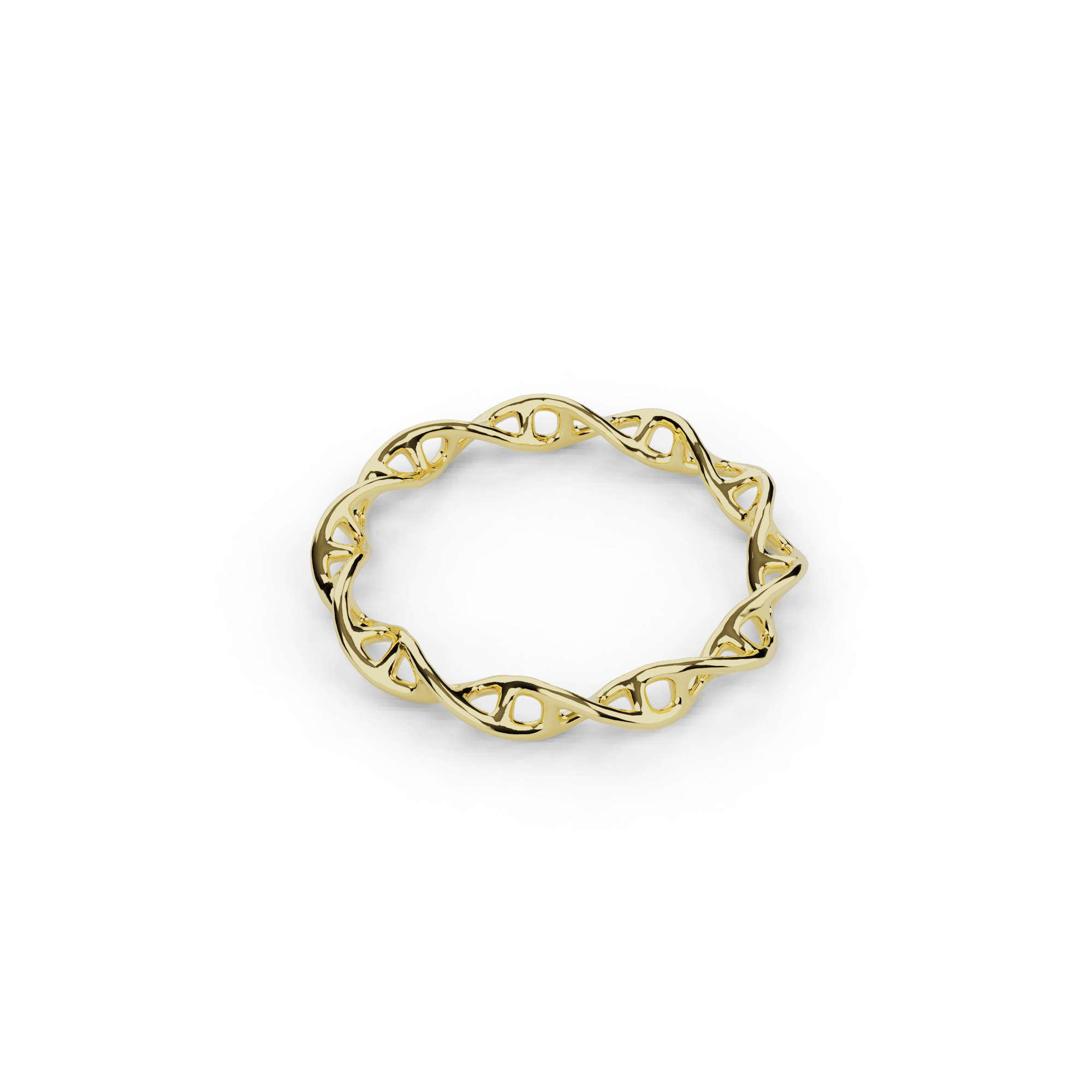 DNA ring | 14K solid yellow gold