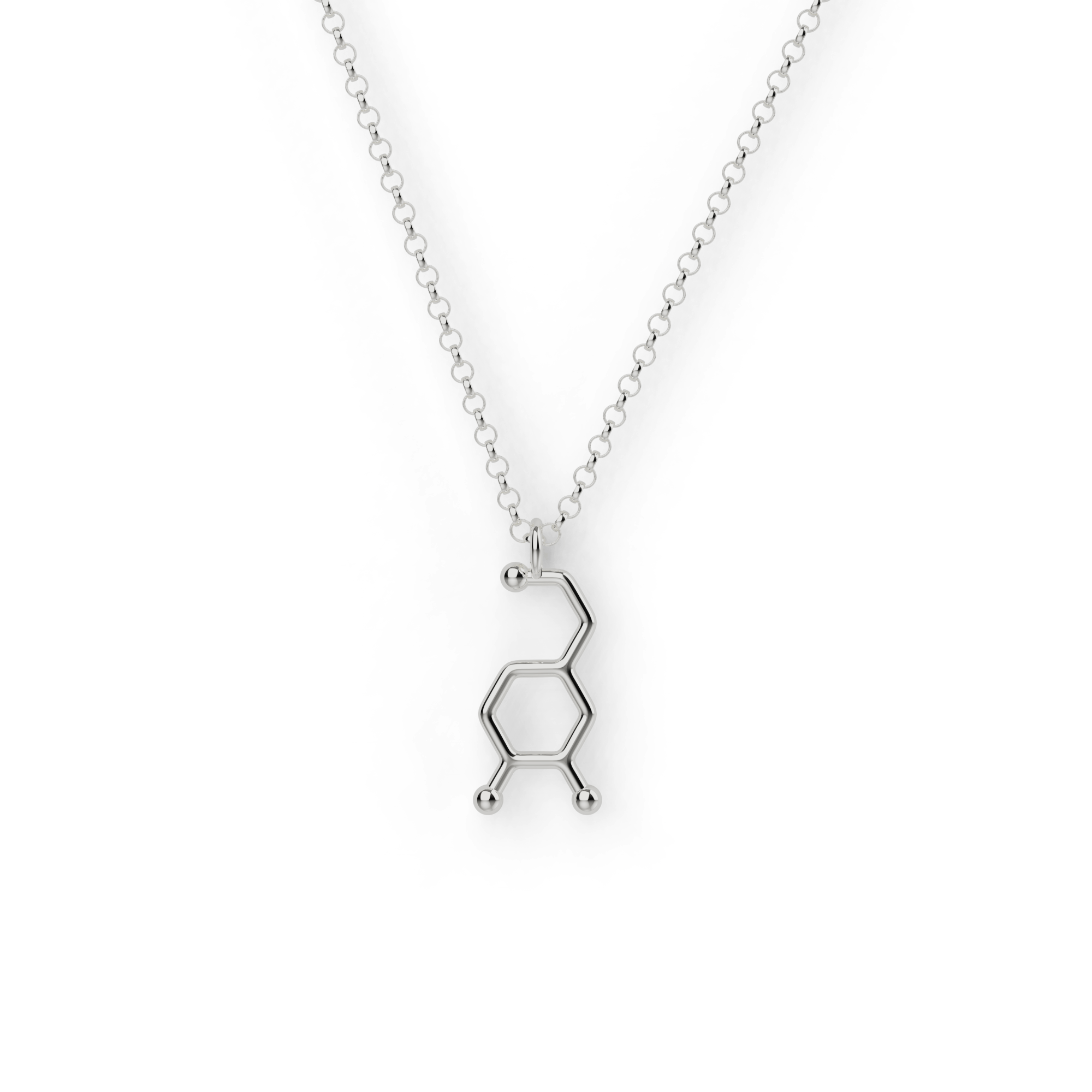 dopamine necklace V | silver