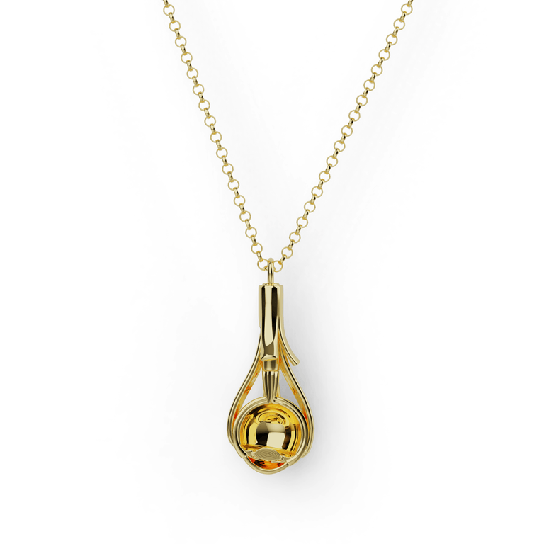 eye section necklace | gold vermeil