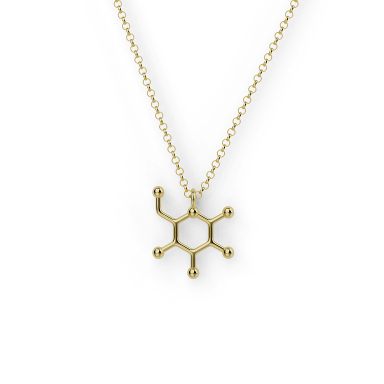 glucose necklace | gold vermeil