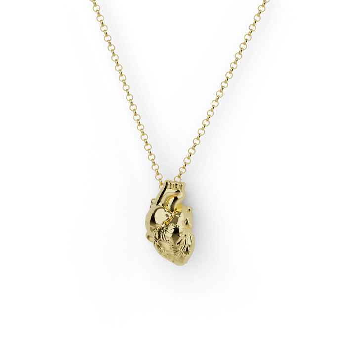 heart necklace | gold vermeil