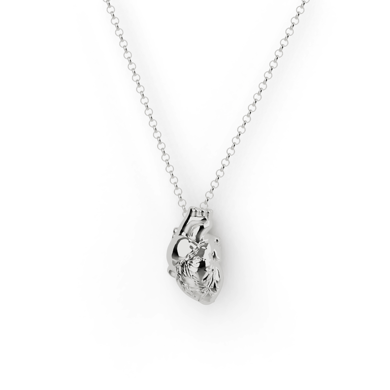 heart necklace | silver
