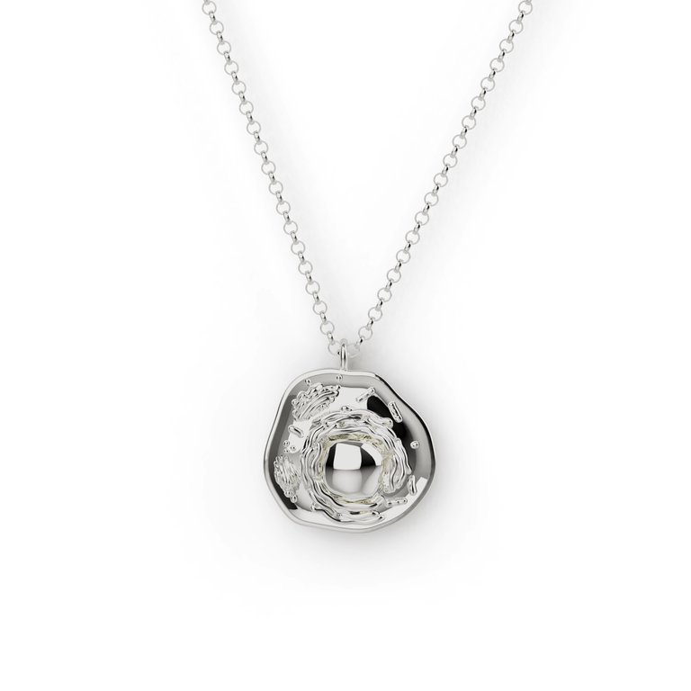 mammalian cell necklace | silver