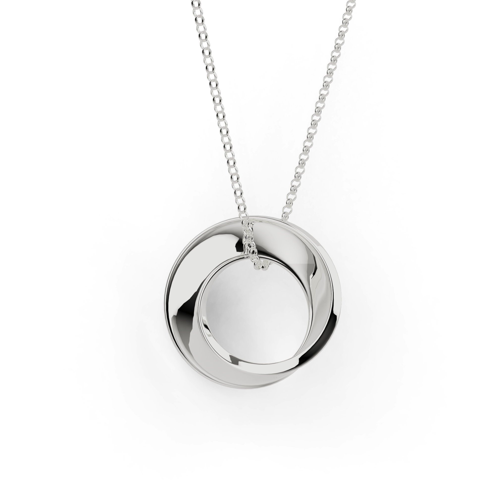 mobius strip necklace | silver