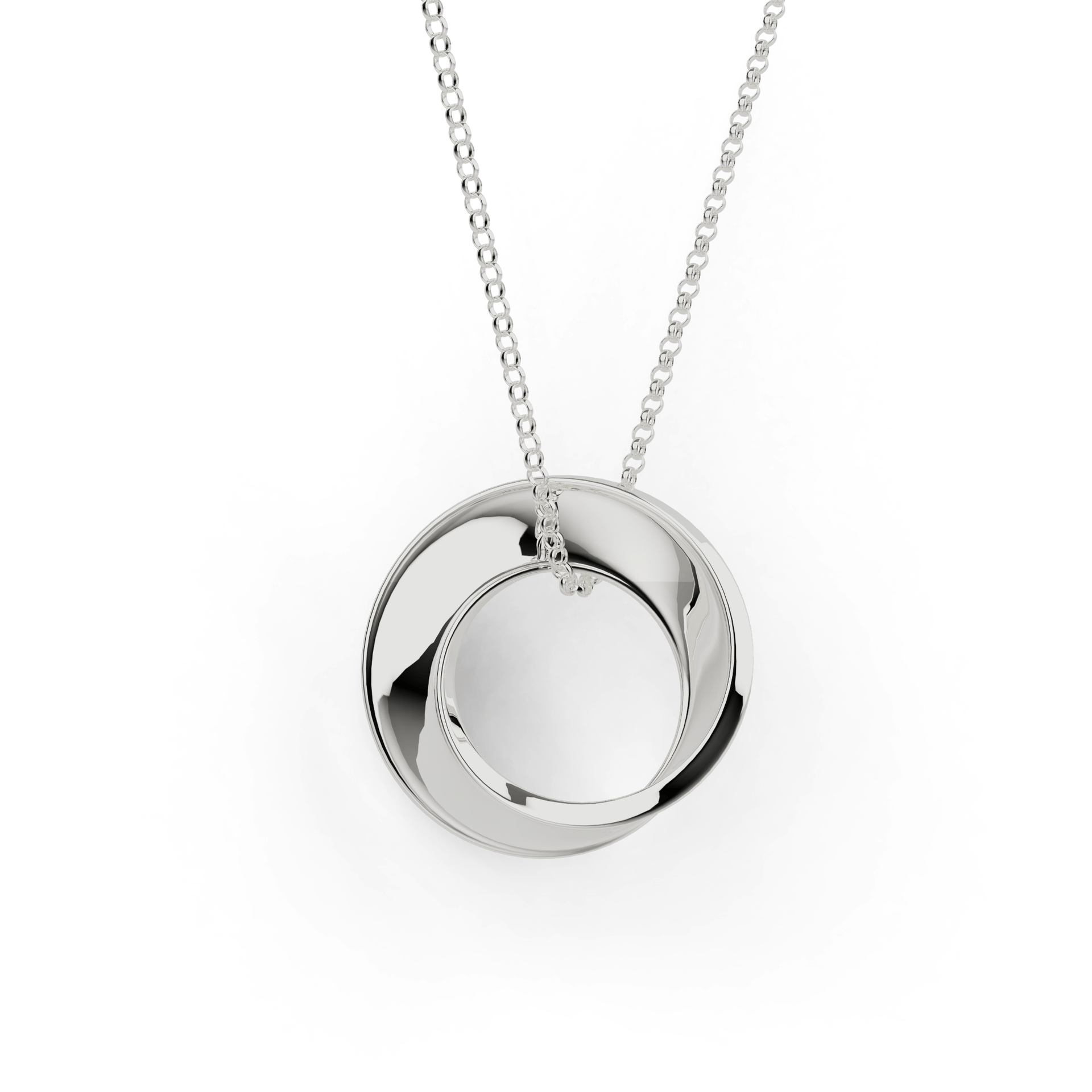 Mobius Strip Necklace | Sterling Silver for Mathematicians