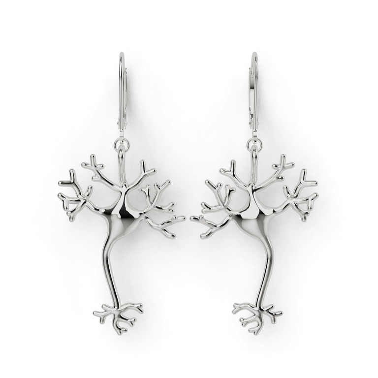 neuron earrings | silver