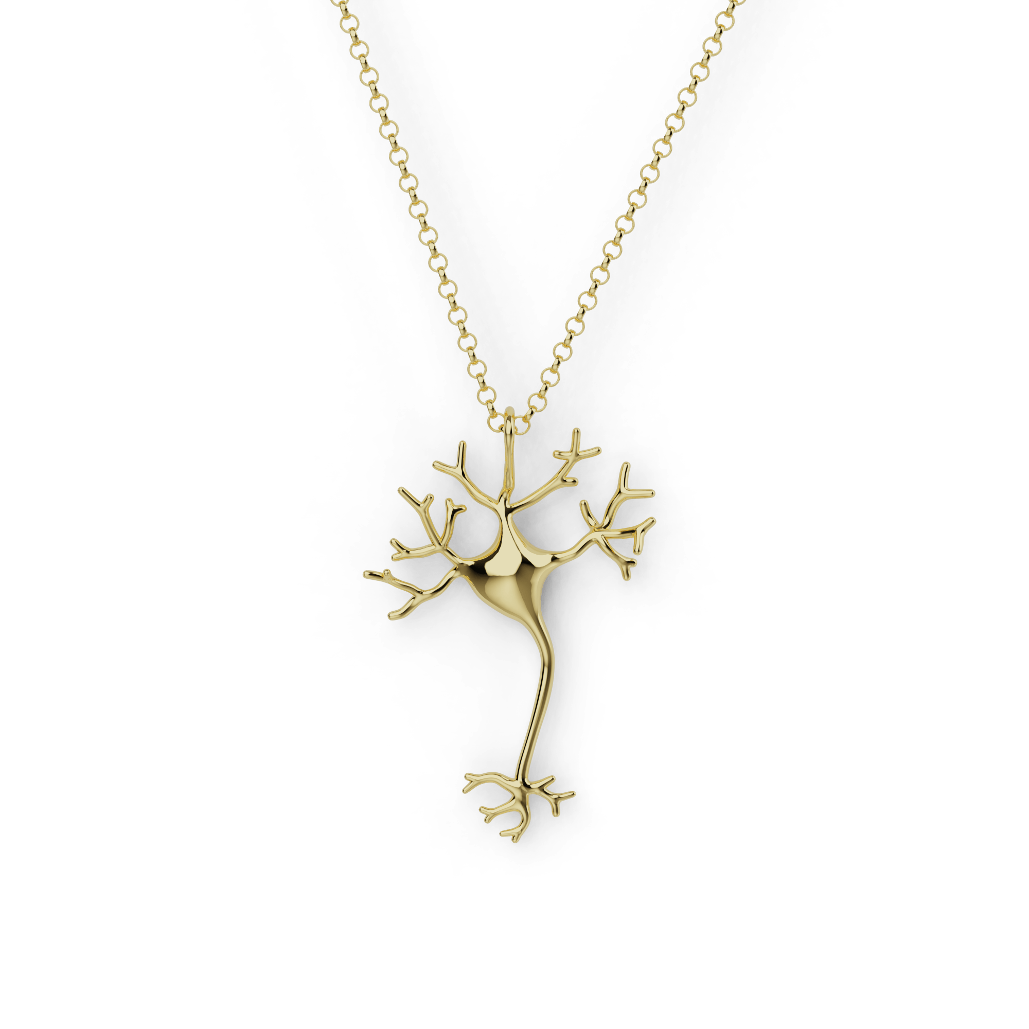 neuron necklace | gold vermeil