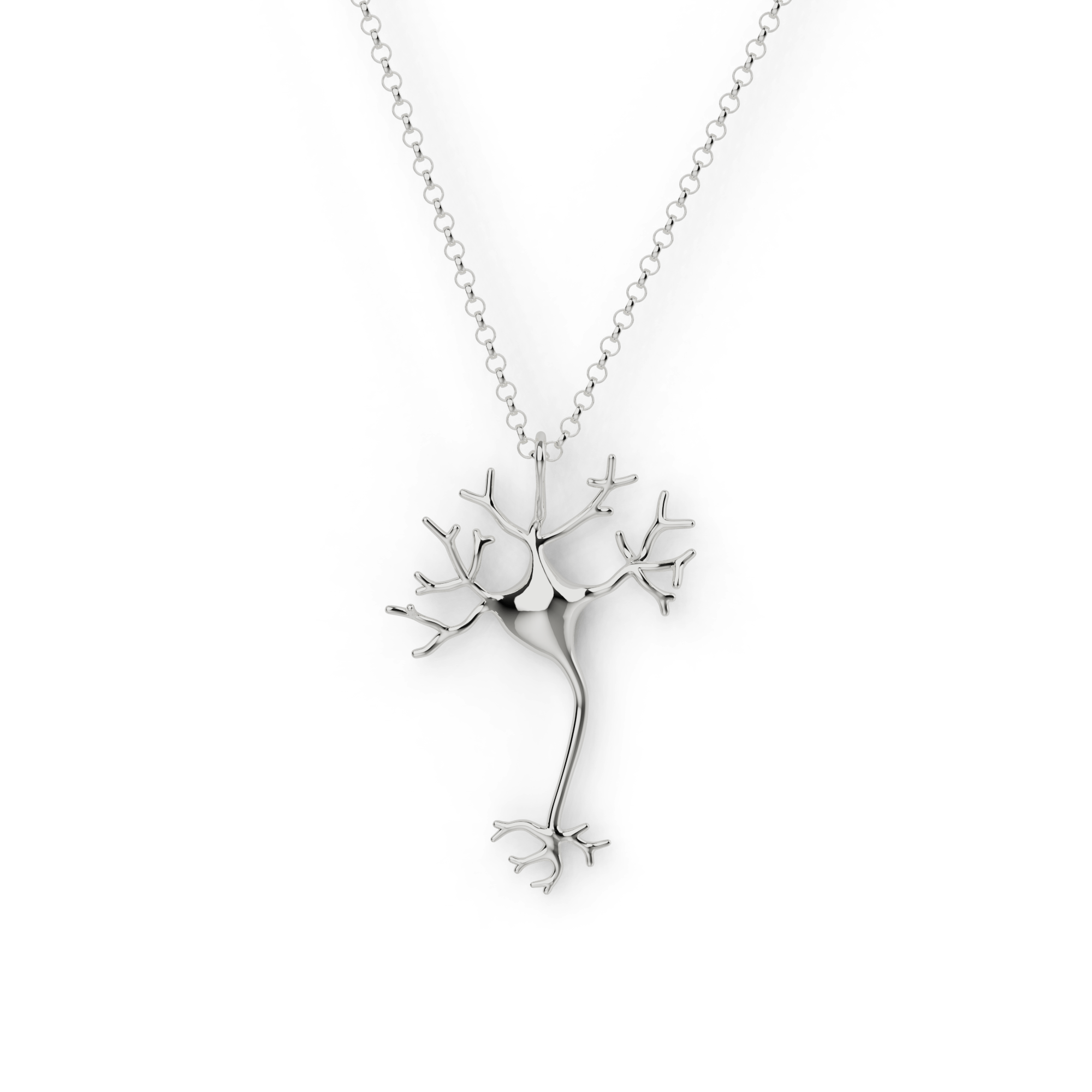 neuron necklace | silver