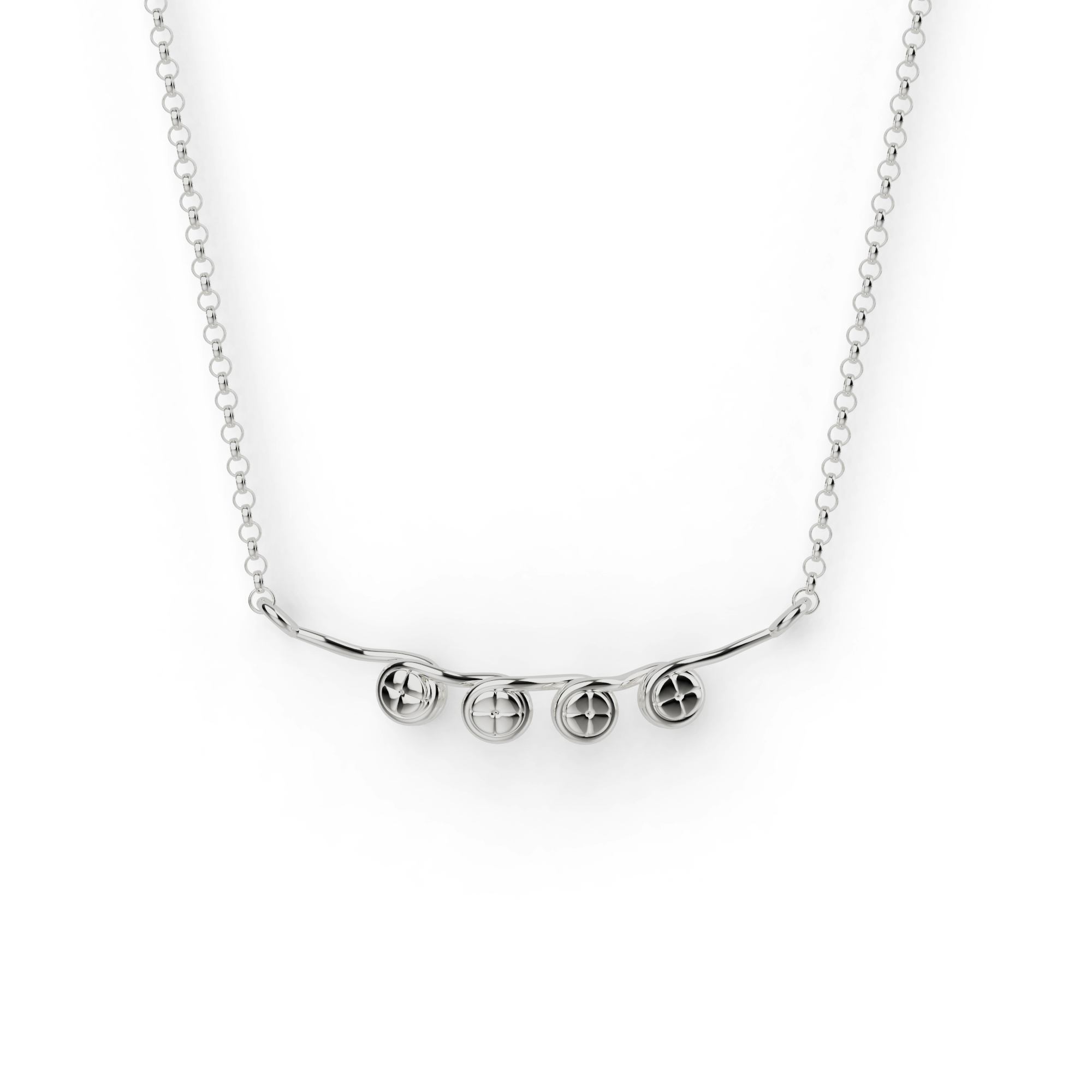 nucleosomes necklace | silver