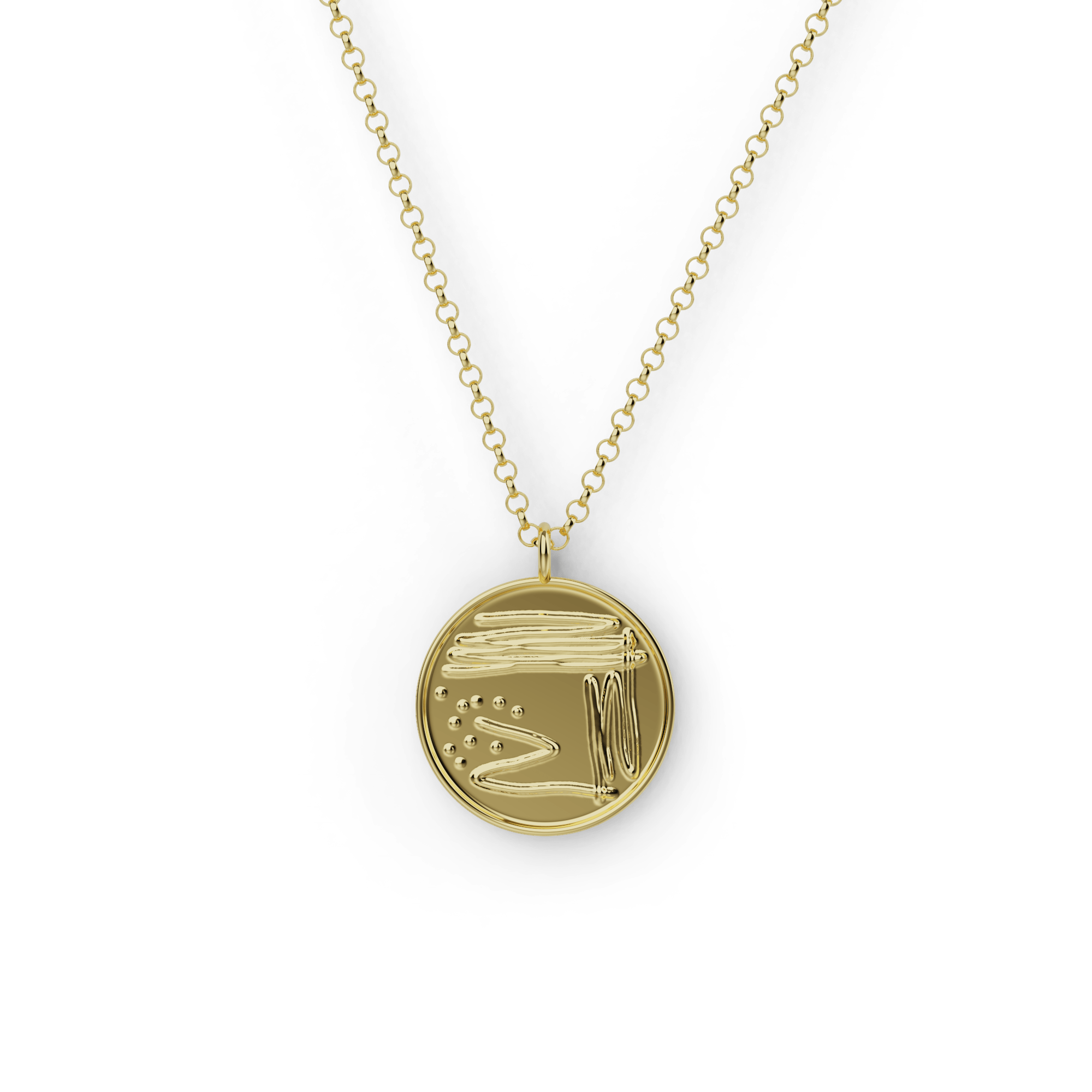 petri dish necklace | gold vermeil