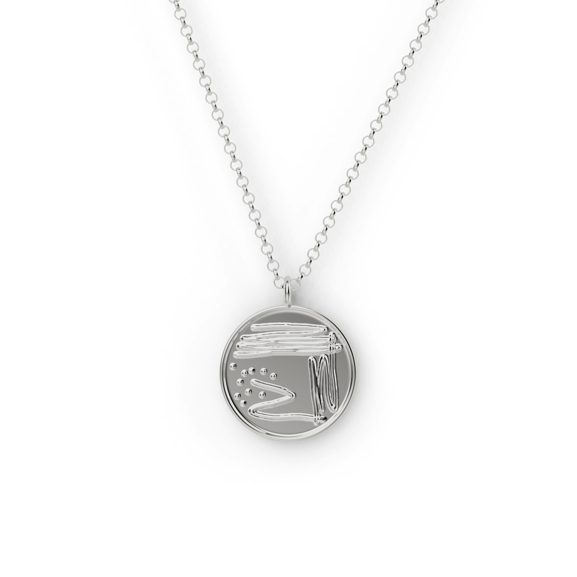 petri dish necklace | silver