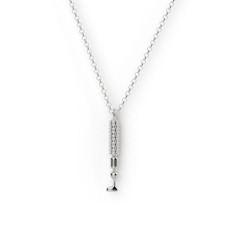 photoreceptor necklace | silver