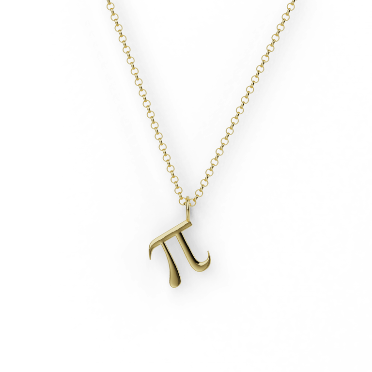 pi necklace | gold vermeil