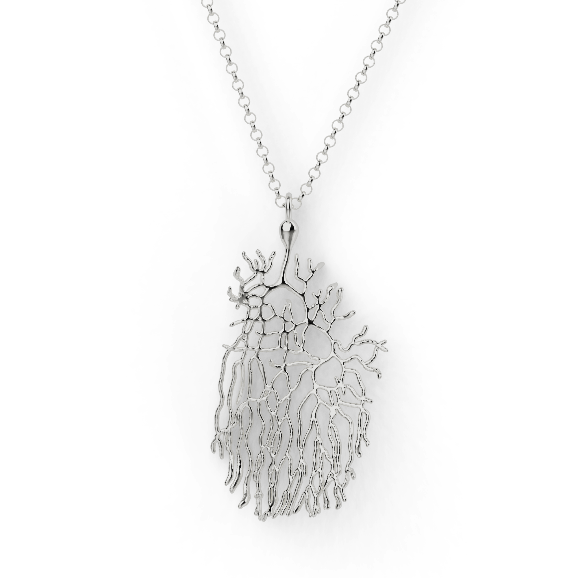 purkinje cell necklace | silver