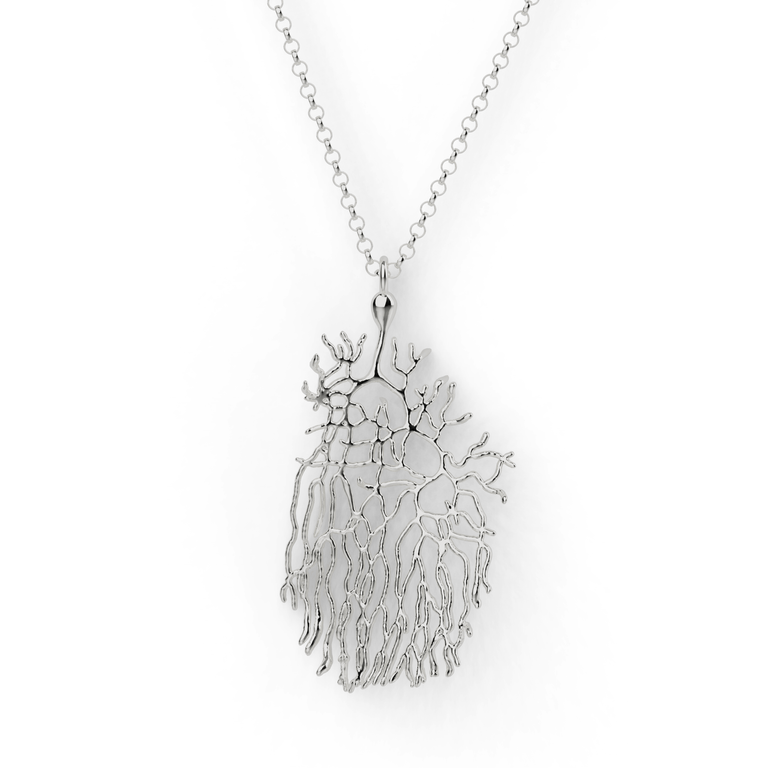 purkinje cell necklace | silver