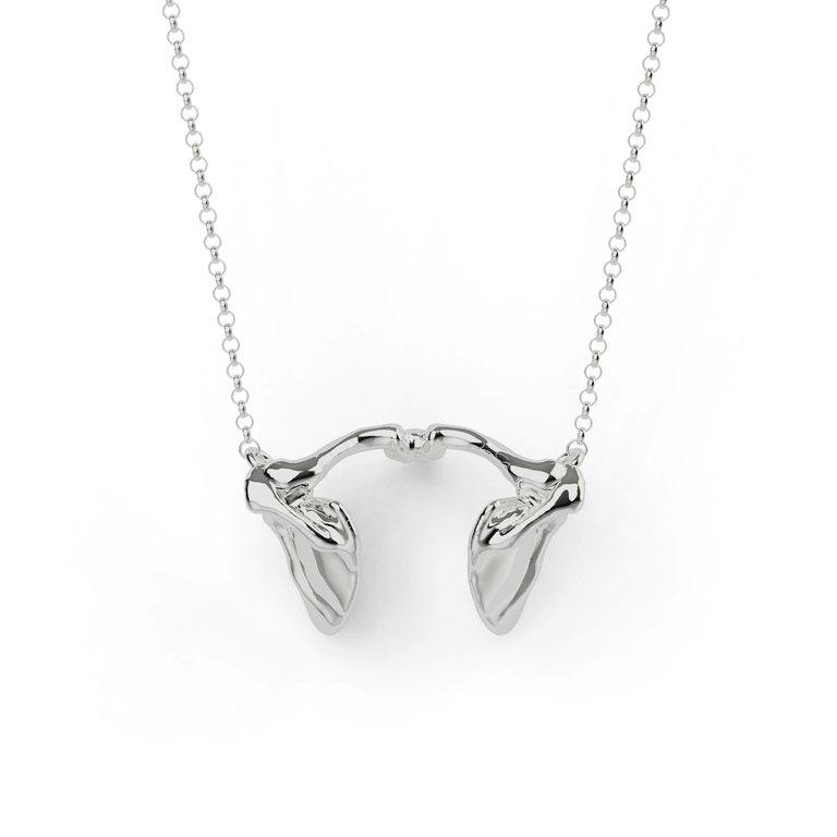 scapula - clavicula - manubrium necklace | silver