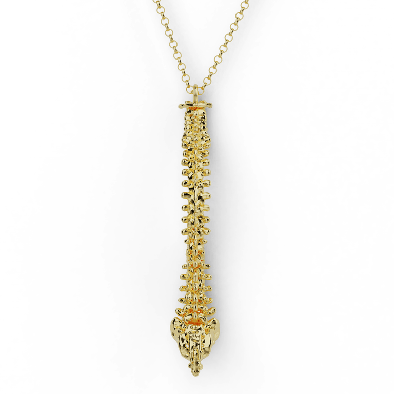 spine necklace | gold vermeil