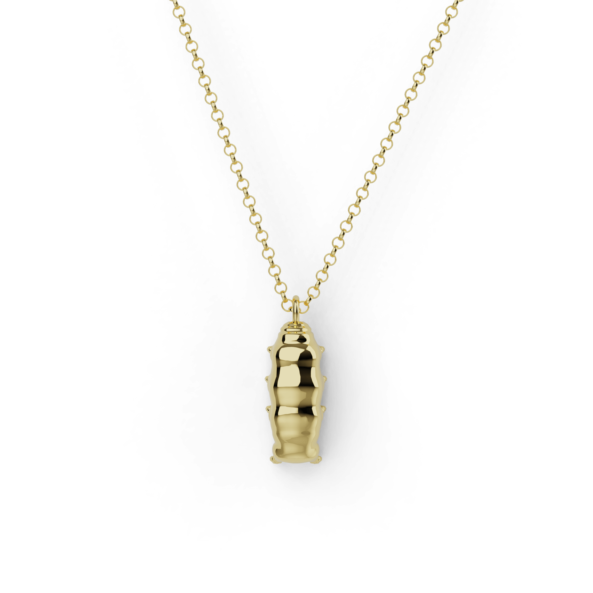 tardigrade necklace | gold vermeil