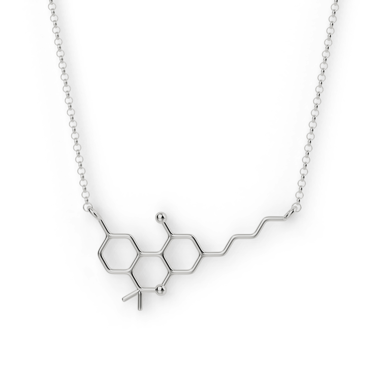 THC necklace | silver