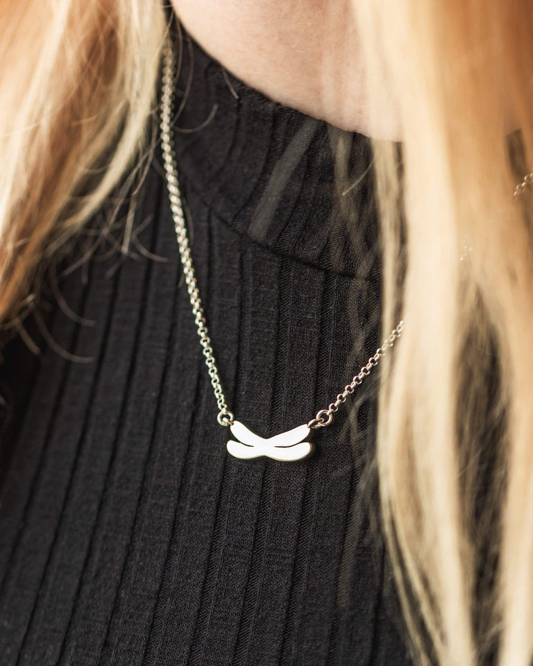 flat chromosome necklace | silver