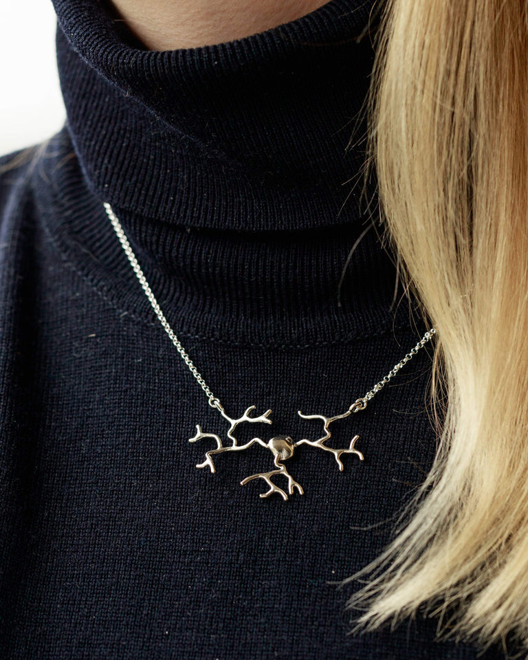 DRG neuron necklace | silver