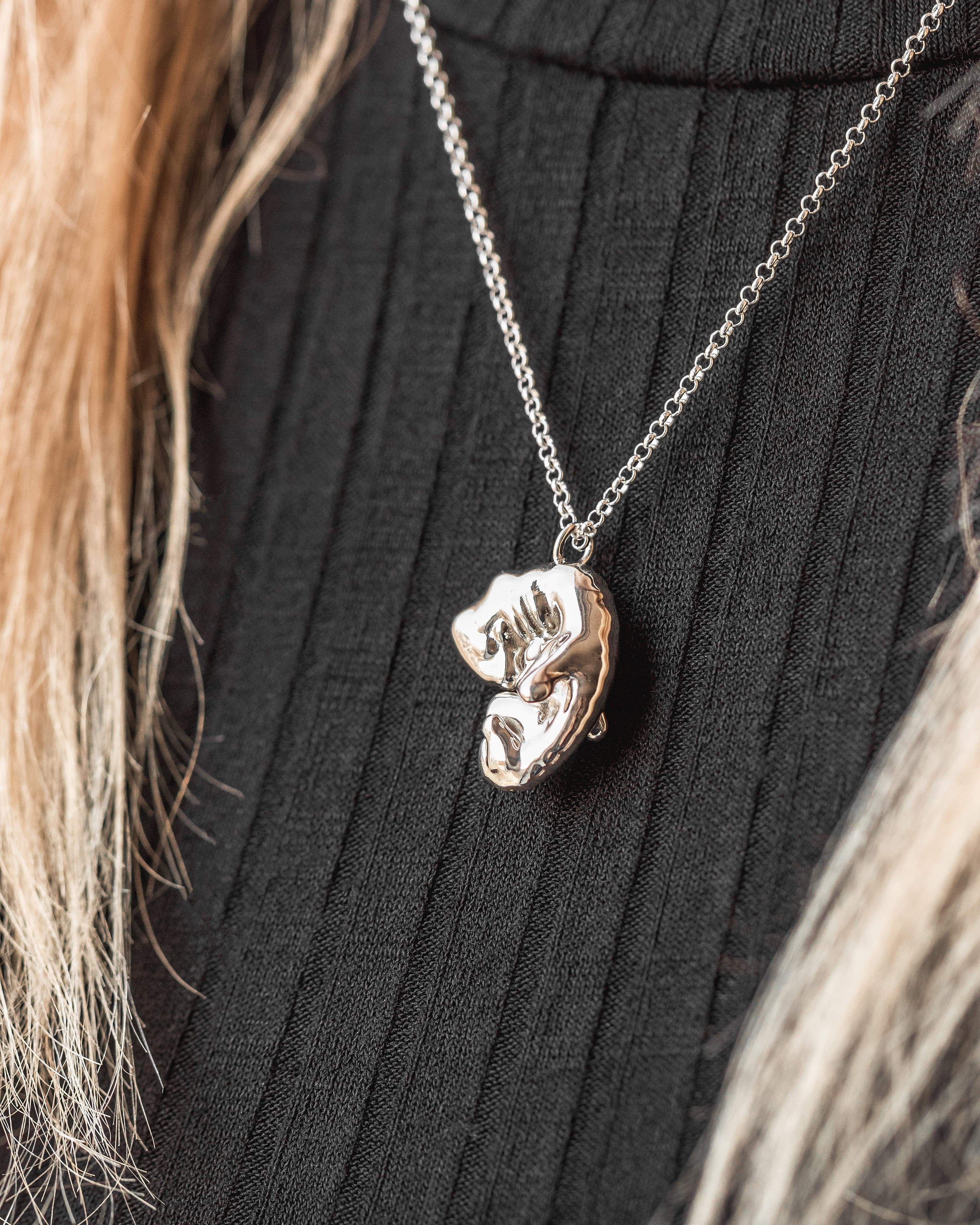 Embryo necklace | sterling silver organogenesis – sciencejewelry1824