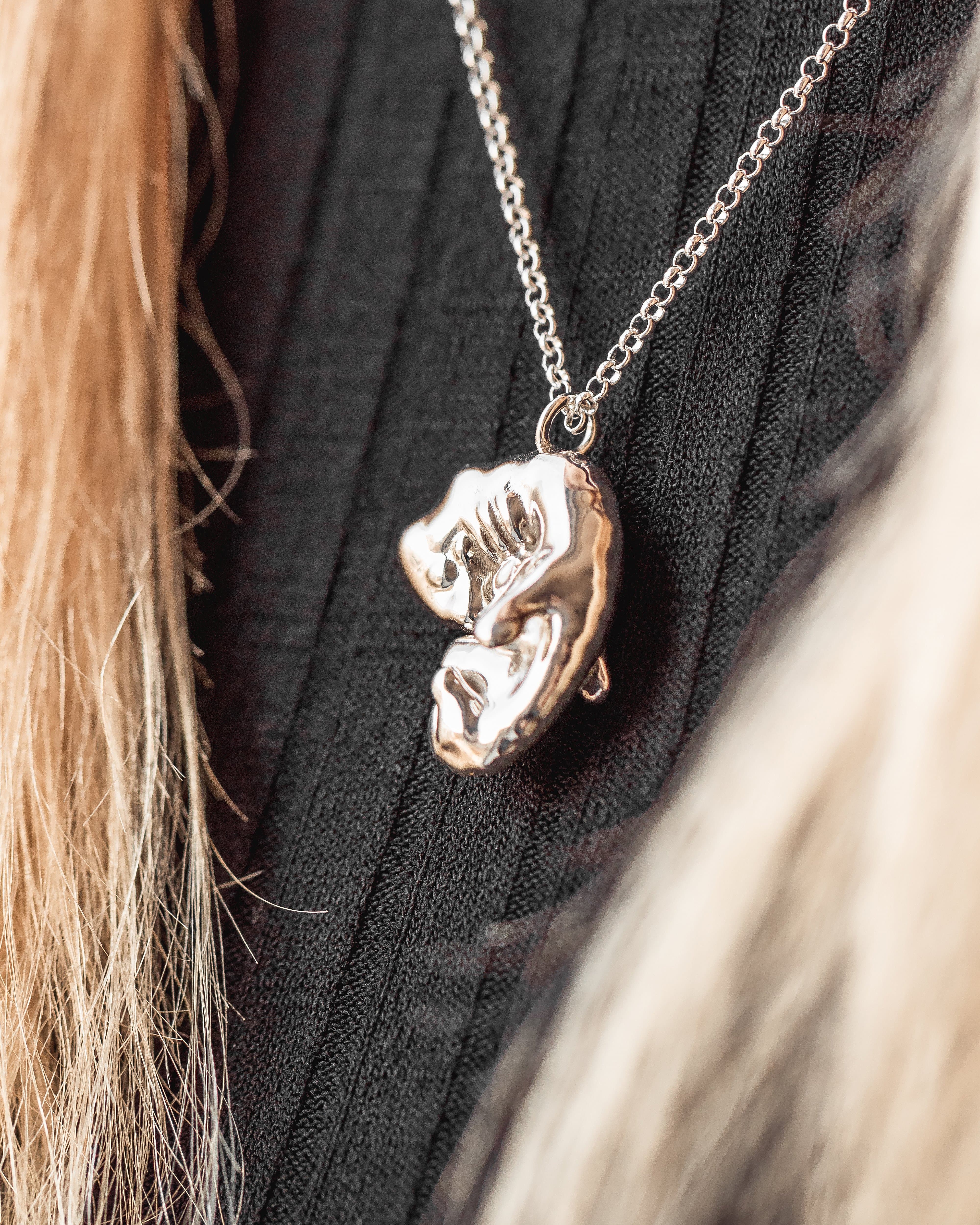 【Remake】sukull motif necklace Embryo Embryo necklace | sterling silver organogenesis – sciencejewelry1824