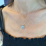 lymphocyte necklace in sterling silver - science jewelry