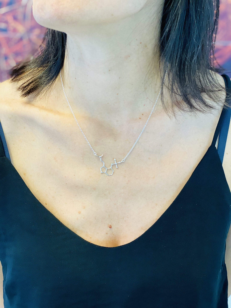 psilocybin necklace | silver