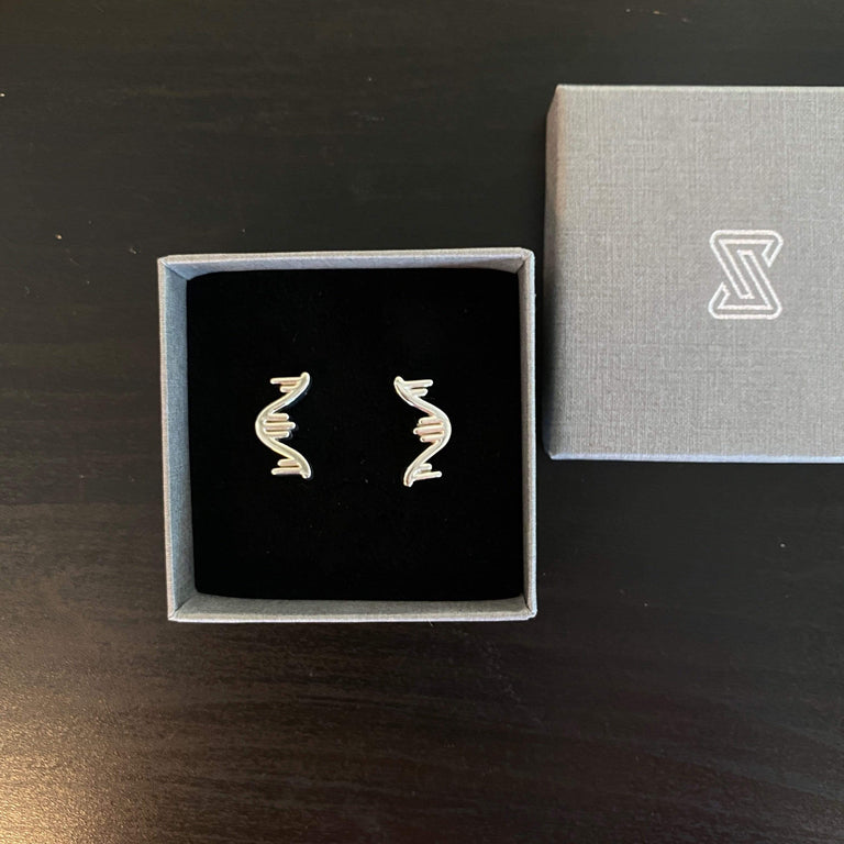 RNA cufflinks in sterling silver