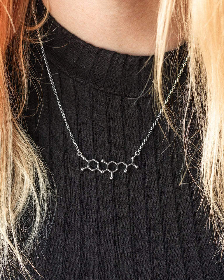 T3 thyroid hormone necklace | silver
