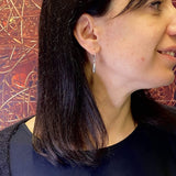 Tardigrade earrings in sterling silver - science jewelry