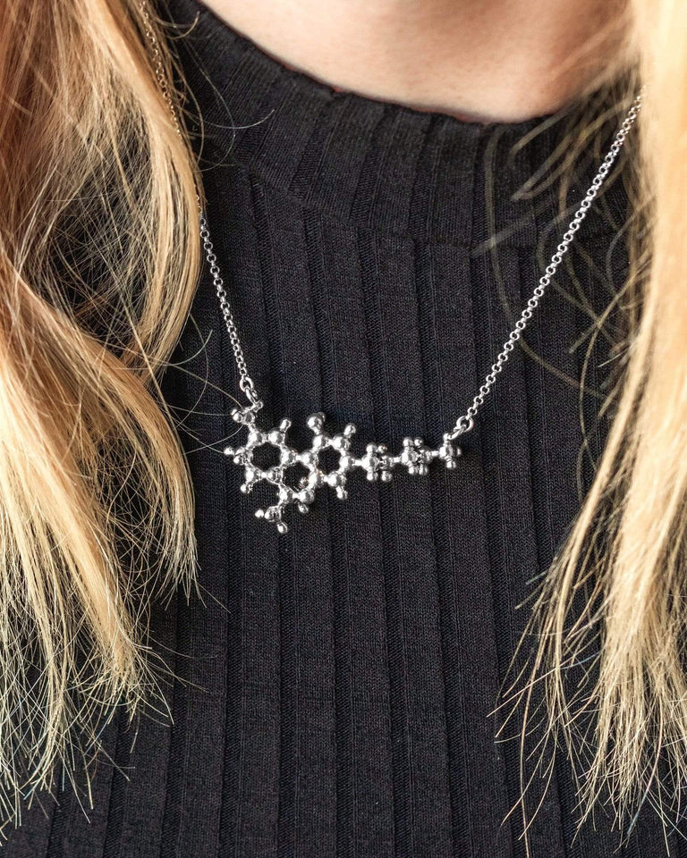 THC necklace 3D | silver
