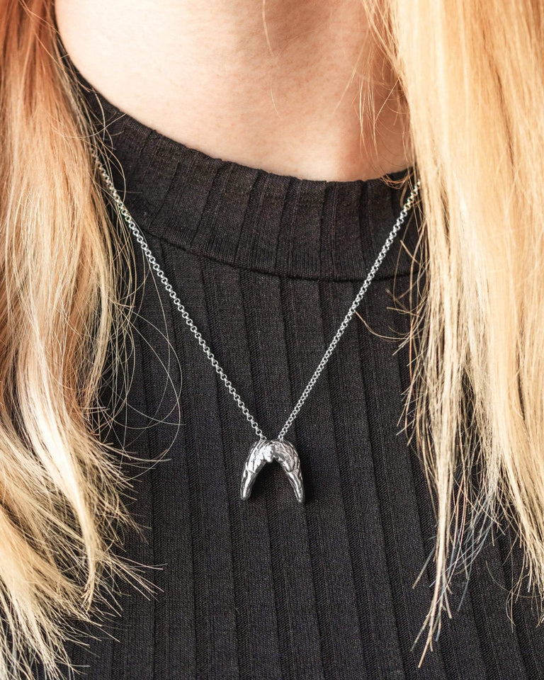 thyroid necklace | silver