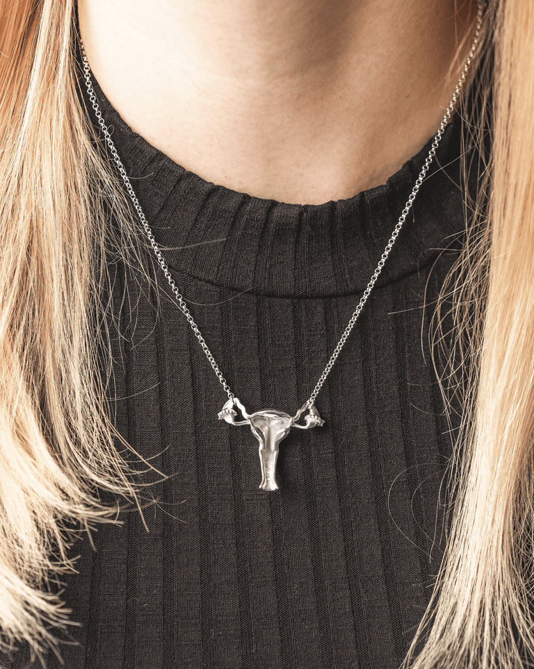 uterus necklace H | silver